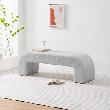 Banc Rembourré en Bouclette - GoDesign.ma