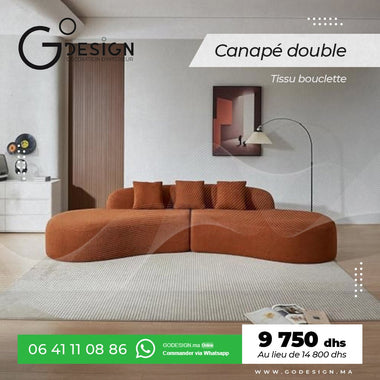 Canapé Luxury sofa double - GoDesign.ma