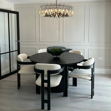 Chaise Naya Bois & Bouclette - GoDesign.ma