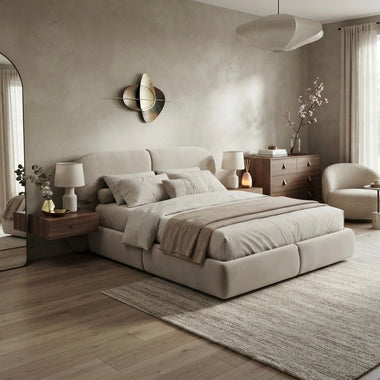 Lit moderne en tissu - GoDesign.ma