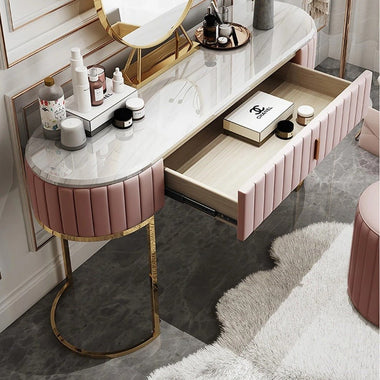 Nordik Coiffeuse + Tabouret + Miroir - GoDesign.ma