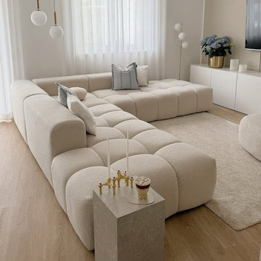 Salon bloomy en bouclette - GoDesign.ma