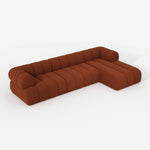 Canapé Horizon bouclette Terracotta - GoDesign.ma