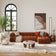 Canapé Horizon bouclette Terracotta - GoDesign.ma