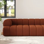 Canapé Horizon bouclette Terracotta - GoDesign.ma