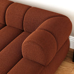 Canapé Horizon bouclette Terracotta - GoDesign.ma