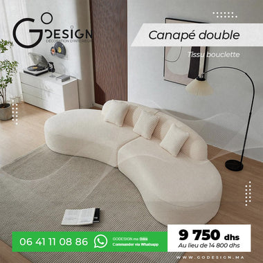 Canapé Luxury sofa double - GoDesign.ma