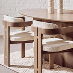 Chaise Naya Bois & Bouclette - GoDesign.ma