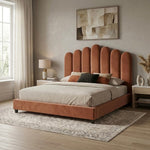 Lit Contemporain en Velours - GoDesign.ma