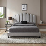 Lit Contemporain en Velours - GoDesign.ma