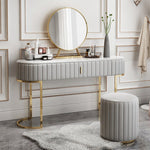 Nordik Coiffeuse + Tabouret + Miroir - GoDesign.ma