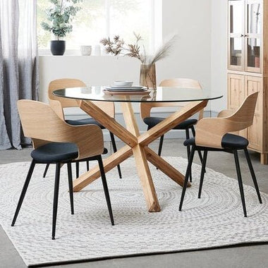 Pack Alba - Table à manger + 4 Chaises - GoDesign.ma