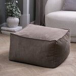 Pouf Côtelé Sable Foncé - GoDesign.ma