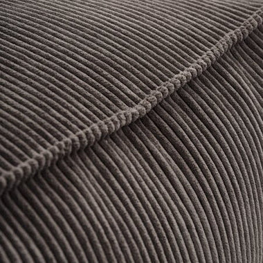Pouf Côtelé Sable Foncé - GoDesign.ma