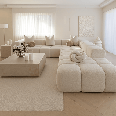 Salon bloomy en bouclette - GoDesign.ma