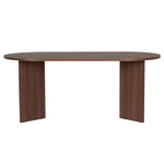 Table à manger Sabline en bois effet noyer - GoDesign.ma